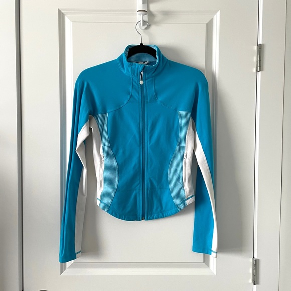 lululemon athletica Tops - LULULEMON / BLUE LUON ZIP UP JACKET